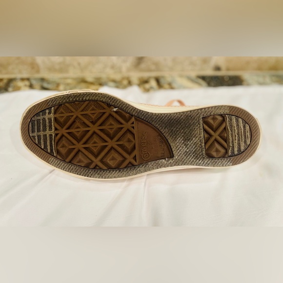 Women's Converse Chuck Taylor All Star Snakeskin-Woven Sneakers Pink Sz 10 - Picture 6 of 12